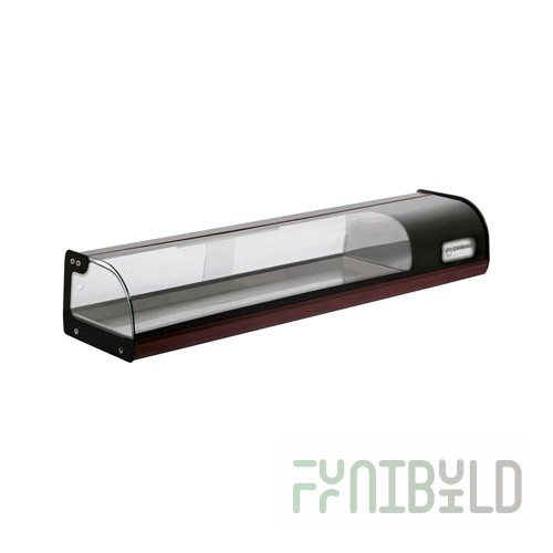 Medium-temperature bar display case 1440x370x285mm, A37 SM 1.5-1 (ВХСв-1.5 Сarboma) 0...+8С, 0.38 sq.m