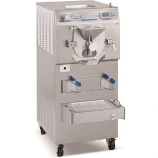 Floor-standing batch freezer for ice cream Frigomat TITAN 100 LCD (1430x600x770 in, 9.5 kW, 400 V, cooled water)