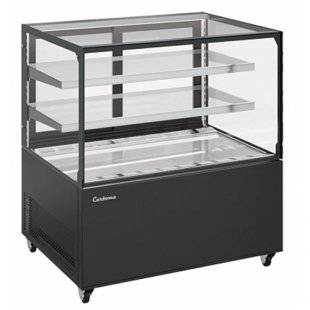 Medium-temperature display case, 1200x700x1100 (1150) in, KS71-110 VV 1.2-1 +2...+10C black