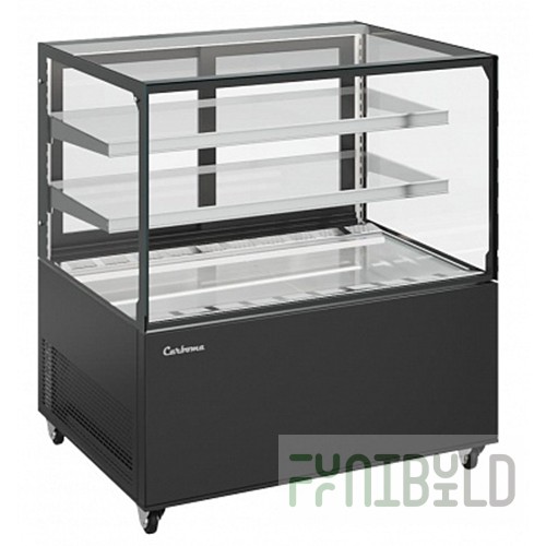 Medium-temperature display case, 1200x700x1100 (1150) in, KS71-110 VV 1.2-1 +2...+10C black
