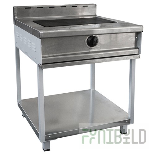 Electric stove 1-burner floor-standing without oven PEP-0.17M (720x770x950(970) in, 4 kW, 220 V)