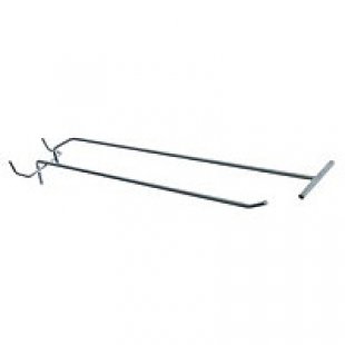 Single hook for perforation with price tag holder pitch 25/50 art. SH50-150ST