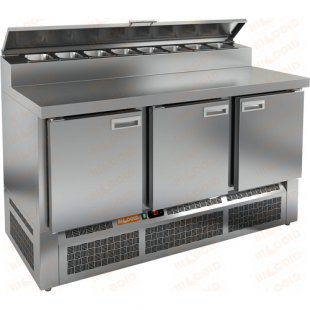 Pizza table Hicold PZE2-111GN (1/6) (1485x700x850mm, +2...+10 °C)