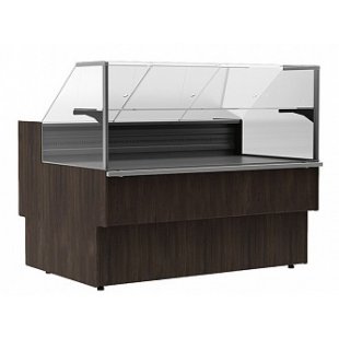 Thermal display case 1290x1110x1200mm (GC110 SH 1.25-1 wenge) VT-1.25 Carboma GC110 9, up to +45 C WITHOUT SIDES