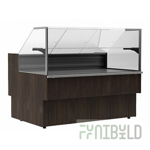 Thermal display case 1290x1110x1200mm (GC110 SH 1.25-1 wenge) VT-1.25 Carboma GC110 9, up to +45 C WITHOUT SIDES