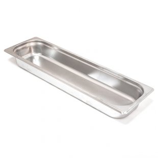 Gastronorm container without lid stainless steel GN-2/4 depth 65 (530x162x65mm.)