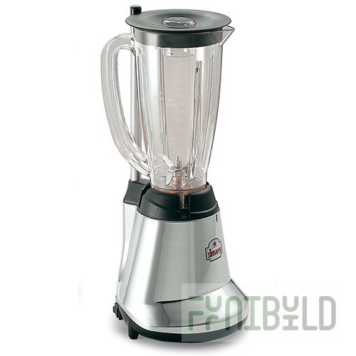 Blender Sirman Dragone (200x200x460mm, 1.5l, 18000 rpm, 0.3kW, 220V, plastic glass, chrome case)