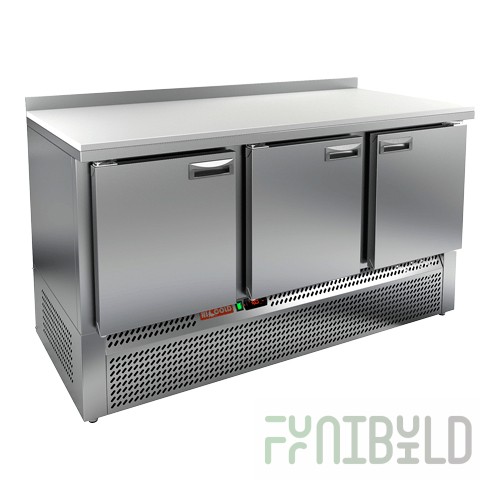 Cooled table HICOLD GNE 111/TN (1485x700x850mm, 0.22 kW, 220 V)