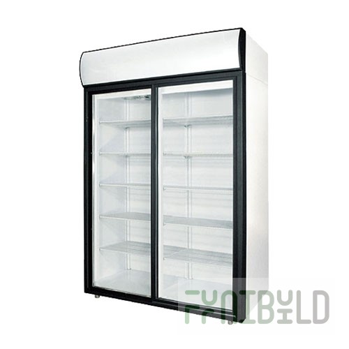 Medium-temperature cabinet V=1400l, DM114Sd-S (SHX-1.4 compartment) (glass sliding doors), +1..+12