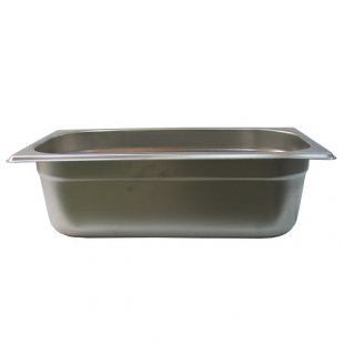 Gastronorm container without lid stainless steel GN-2/1 depth 150, 41 l. (650x530x150 in.)