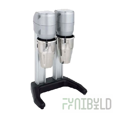 Mixer Macap F4D stainless steel (330x220x500mm, 2 cups of 0.8 l, 15000 rpm, 0.24 kW, 220 V, gray body)
