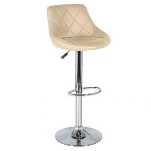 Bar stool "COMFORT" (eco-leather) art. WX-2396 (beige)