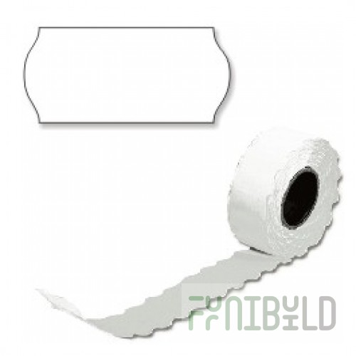 Labels 26x12 wavy edge white (Universal) 800