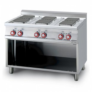 Electric stove LOTUS PCQ-712ET (6-conf. 700th series, 1200x705x900mm, 15.6 kW, 380V)