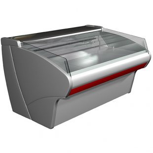 Medium-temperature display case 1330x1100x870mm, G110 VM 1.25-2(ВХСо-1.25ш Carboma), +2...+6С (dynamics)