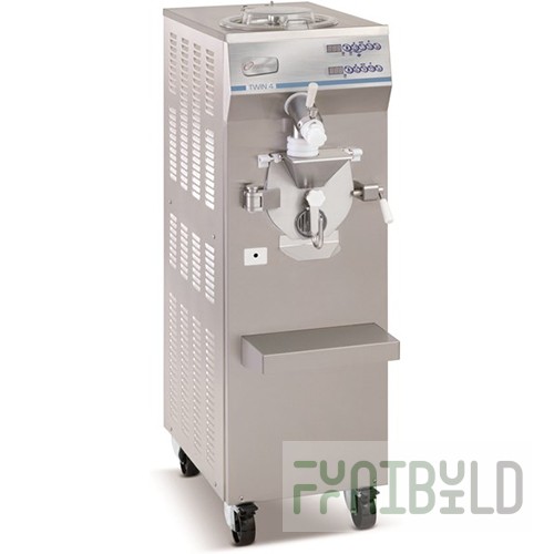 Ice cream freezer-pasteurizer Frigomat TWIN 4 W (140x440x670 in, 6 kW, 400 V, cooled water)