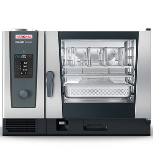 Convection oven RATIONAL iCombi Classic 6-2/1 (1072x1042x754 in, 6x2/1GN/12x1/1 GN, 22.4 kW, 400V)