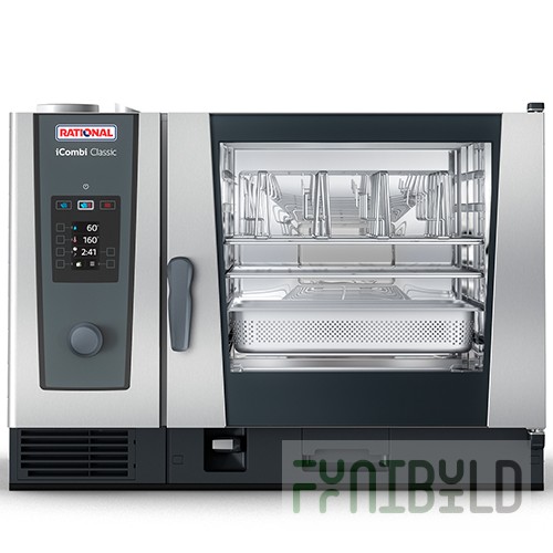 Convection oven RATIONAL iCombi Classic 6-2/1 (1072x1042x754 in, 6x2/1GN/12x1/1 GN, 22.4 kW, 400V)