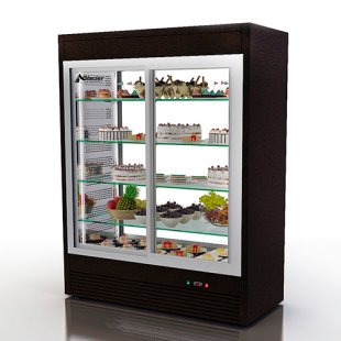 Showcase medium-temp. cond.crash. 360x610x1935mm, BB-1000