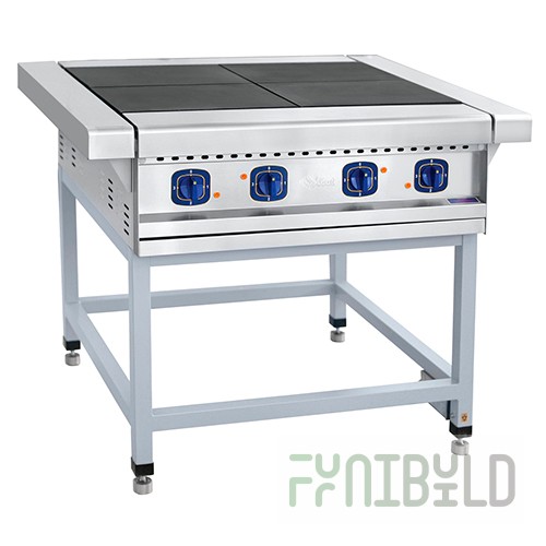 Electric stove 4-burner without oven EP-4P (on a painted stand) (1056x850x860mm, 12 kW, 220/380V)