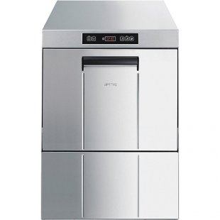 Front-loading dishwasher SMEG ECOLINE UD505DS (580x600x820mm, 500x500mm cassettes, electronic control, built-in HTR system and water softener, 220V/380V, 3.2/5.7 kW)