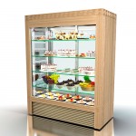 Showcase medium-temp. cond.crash. 360x610x1935mm, BB-1000