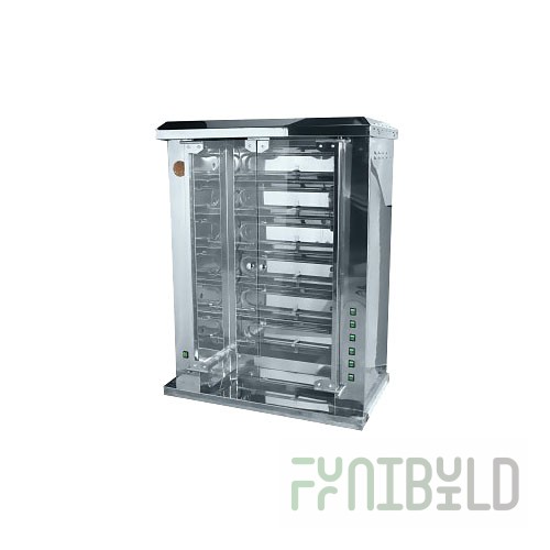 Electric spit grill F6SH2E (1280x570x1280 in, 14.5 kW, 380 V, 136.5 kg)
