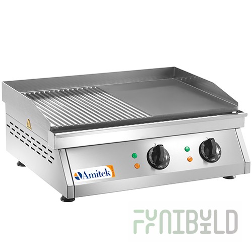 Frying surface Amitek FT2M (combined surface, 600x500x200mm, 6 kW, 380V)
