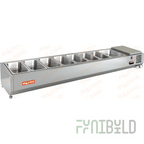 Showcase HICOLD VRTO 1835 (1835x385x248mm, 0.15 kW, 220V, +2...+7 °C)