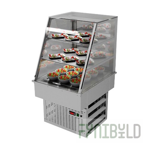 Built-in cooled display case for self-service Gastrolux ВСВ-067/S+(600х700х1140 in, 0.4 kW, 220V)