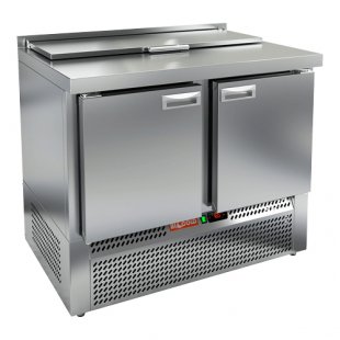 Refrigerated table for salads (saladette) HICOLD SLE1-11GN (1000x700x900mm, 0.15 kW, 220V)