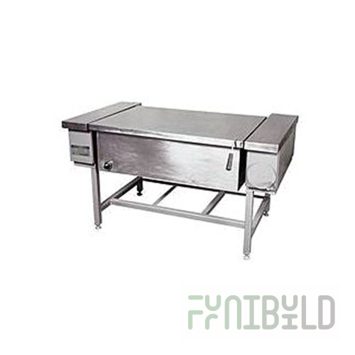 Electric frying pan SECH-0.45N (1440x800x850mm, 90l, cast iron. bowl, stainless steel lining and lid)