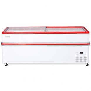 Bonet freezer chest V=1100 l. BF 2100 L red (0…+10/-18 to -25C, 2090x960x850mm, 10.5kW, 220V)