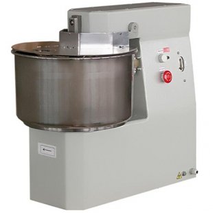 Dough mixing machine MT-25 (yeast and stiff dough) 1 stainless steel bowl (650x385x685 in, 20 l, 65 kg/h, 1.1 kW, 380 V, weight 75 kg.)