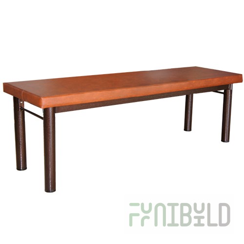 Bench B 112 R-m flock/leather.