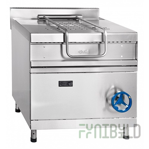 Gas frying pan GSK-90-0.47-70, (840x1045x940mm, 70l, stainless steel, solid-drawn bowl, area-0.47 m2, tilting, 900 series)