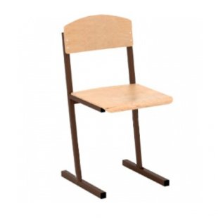 Non-adjustable school chair 6 degrees height art.UN-6 (H460)