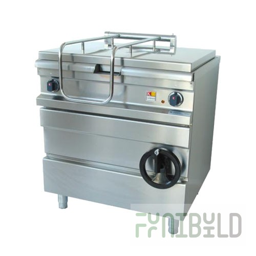 Frying pan tilting. 700ser kovinаstroj EKP-T7/40SL (800x700x900 in, 40 l, 6.5 kW, 380 V)