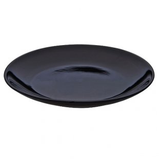 Round plate d=25.4 cm, (6 pcs in a pack) black ceramics art.9988(BLK)