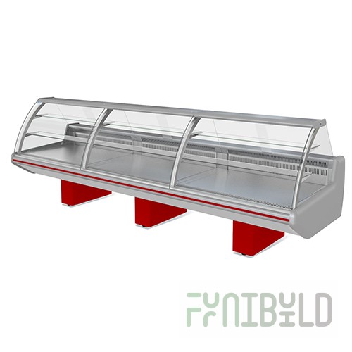 Refrigerated display case Parabel VHSD confectionery -1250/1875/2500/3750 in (shields not included)