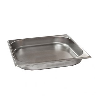 Gastronorm container without lid stainless steel GN-2/3 depth 40, 2.4 l. (354x325x40 in.), in pack. 10/20 pcs.