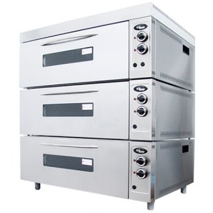 Electric oven cabinet ШжЭ/3 (3 dismountable sections with steam humidification, 1230х930х1260 in, 16.5 kW, 220 V) (stainless steel)
