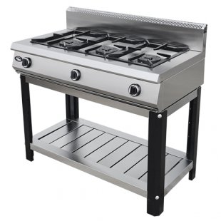 Gas stove 3-burner without oven (on stand) F3PG/600/50043o (open stand, 600x1120x1050mm, 13.5 kW)
