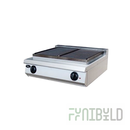 Electric tabletop frying surface (2 frying surfaces - smooth/ribbed) F2ZhTLPZhE / 24044