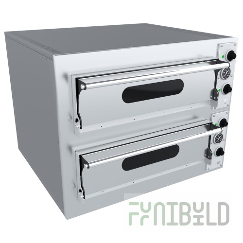 Pizza oven EPP-44 (825/935x925x710 in, 2 chambers, for 8 pizzas D 33 cm. 10 kW, 400 V)