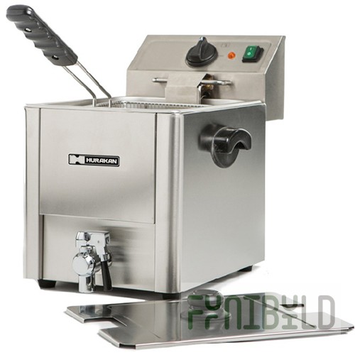 Deep fryer HURAKAN HKN-FT8N (315x465x380 in, 1 boiler with a capacity of 8 l with a lid, 1 basket)