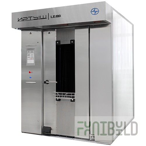 Rotary oven PVT - 3Df1 (2810x1780x2480mm; 75 kW; for baking trays 800x600mm or 590x900; stainless steel body)