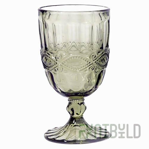 Wine glass 350ml glass, color VERDE OLIVA, SOLANGE Tognana, art. A9565350031, in pack. 6 pcs.