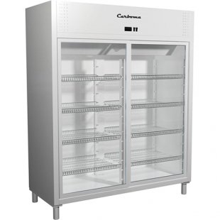 Medium-temperature cabinet V=1400l, R1400K Carboma (glass sliding doors), +1..+12, 1650x700x1900mm
