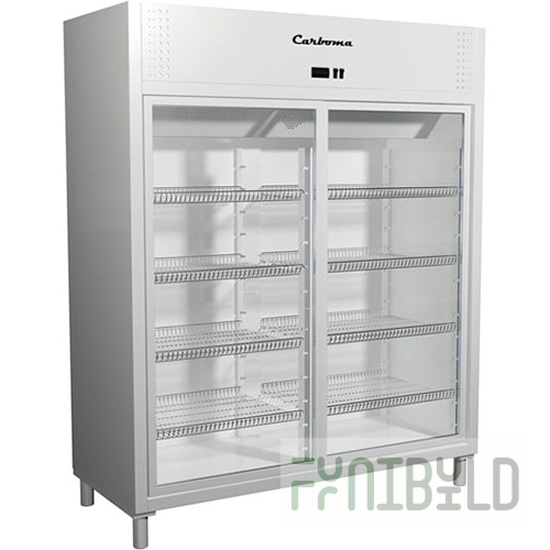 Medium-temperature cabinet V=1400l, R1400K Carboma (glass sliding doors), +1..+12, 1650x700x1900mm